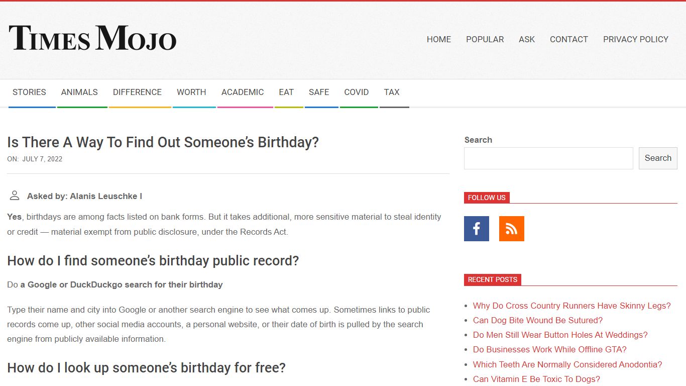 Is There A Way To Find Out Someone’s Birthday? - TimesMojo